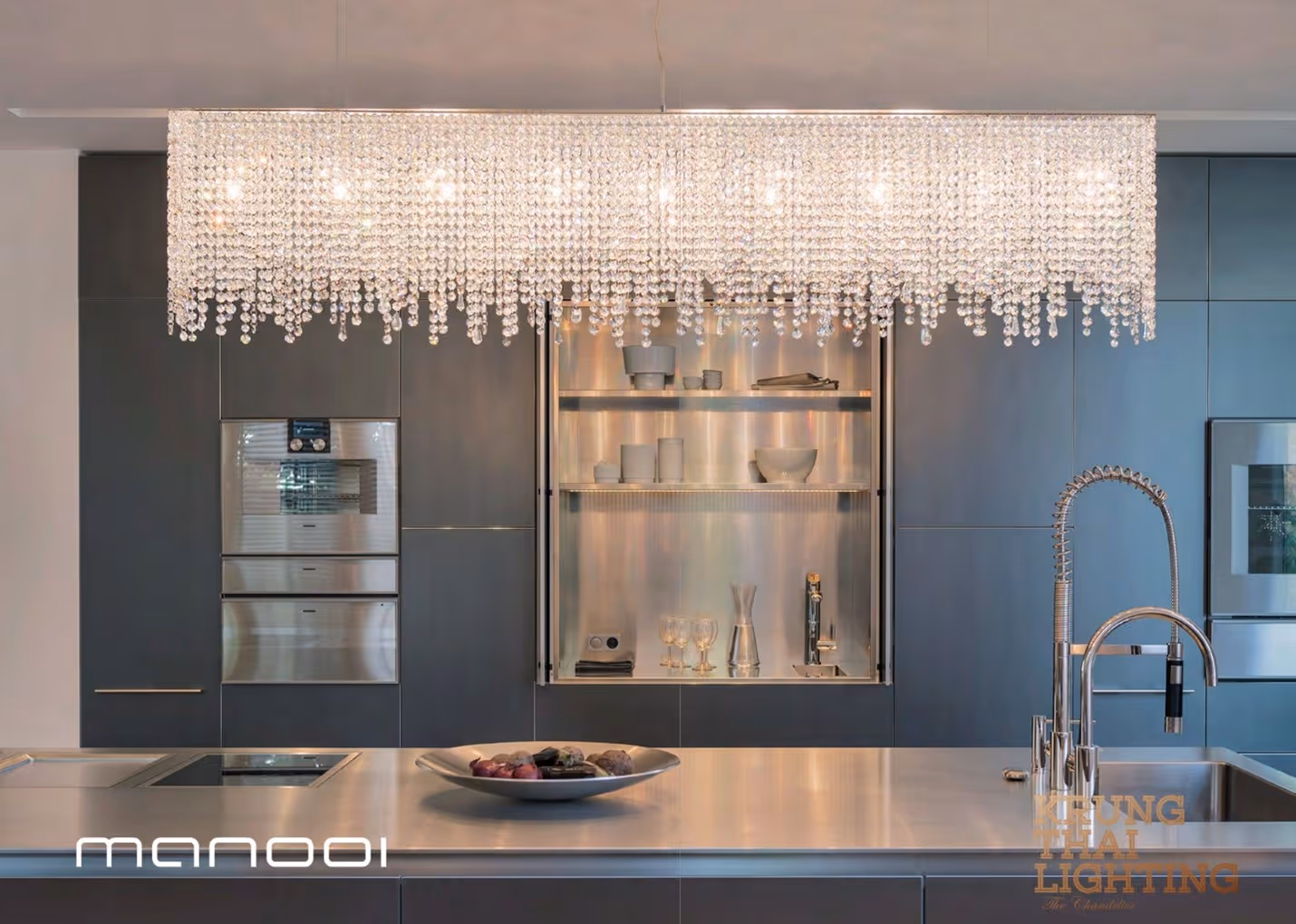 โคมไฟรูปทรงเส้นตรงที่เรียบง่ายแต่หรูหรา